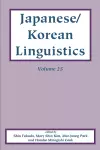 Japanese/Korean Linguistics, Volume 25 cover