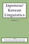 Japanese/Korean Linguistics, Vol. 26 cover