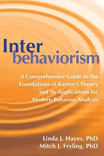 Interbehaviorism cover