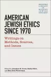 Modern Jewish Ethics since 1970 cover