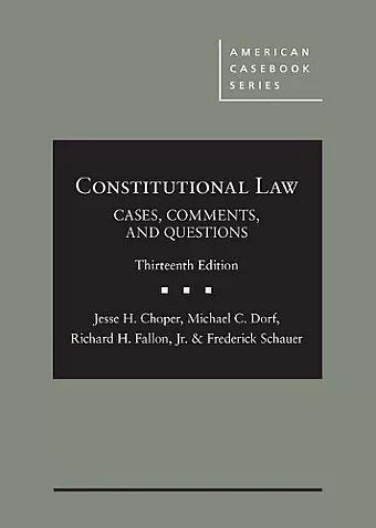 Constitutional Law - CasebookPlus cover