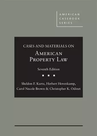 Cases and Materials on American Property Law cover