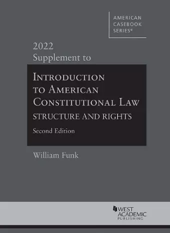 Introduction to American Constitutional Law cover