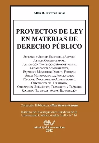 Proyectos de Ley En Materias de Derecho Público (1965-2011). cover