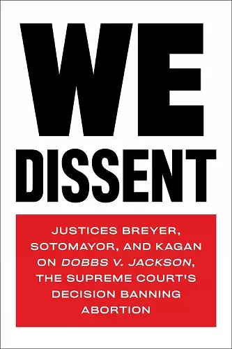 We Dissent cover