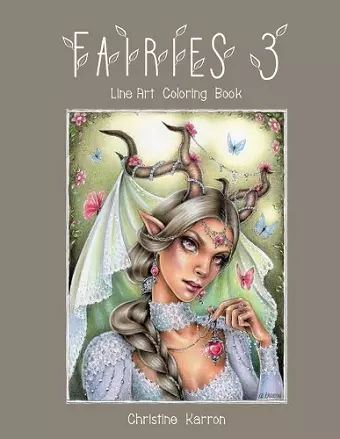 Fairies 3 Line Art Coloring Book cover