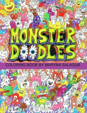 Doodle monsters coloring book Paperback cover