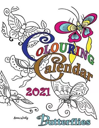 Colouring Calendar 2021 Butterflies cover