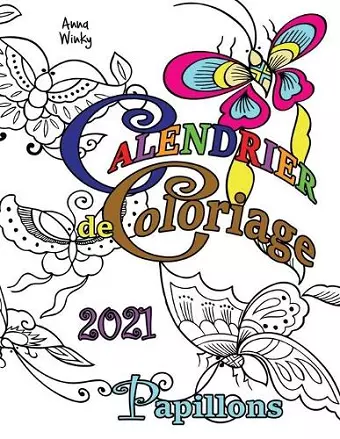 Calendrier de Coloriage 2021 Papillons cover