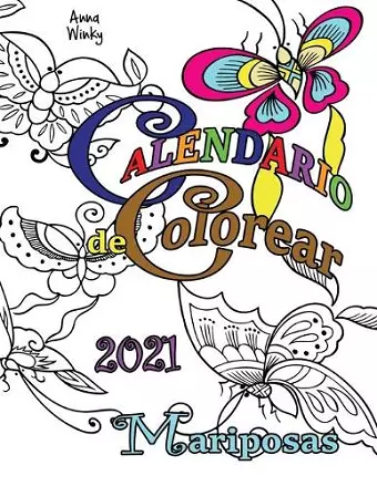 Calendario de Colorear 2021 Mariposas cover