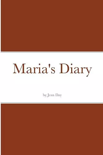 Maria's Diary cover
