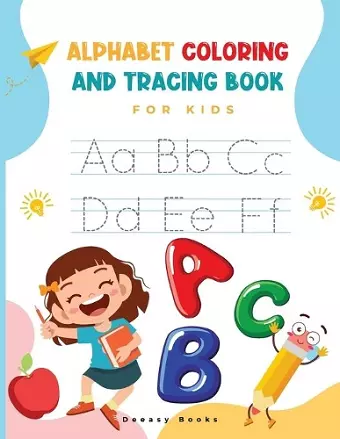 Alphabet Coloring and Tracing Book for kids cover