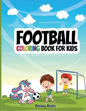 Football Coloring Book For Kids cover