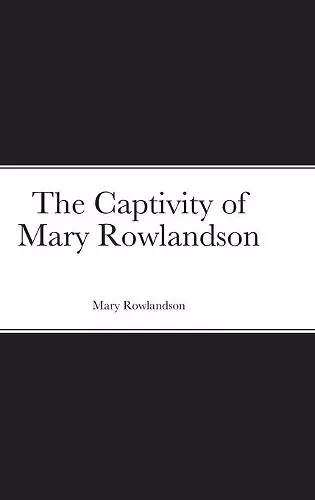 The Captivity of Mary Rowlandson cover