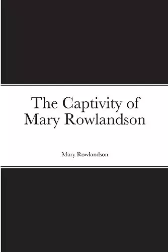 The Captivity of Mary Rowlandson cover