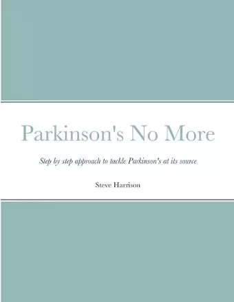 Parkinson's No More cover