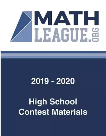 2019-2020 High School Contest Materials cover