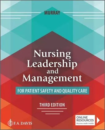 Nursing Leadership and Management for Patient Safety and Quality Care cover