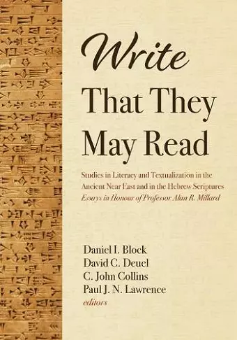 Write That They May Read cover