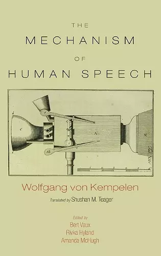 The Mechanism of Speech cover