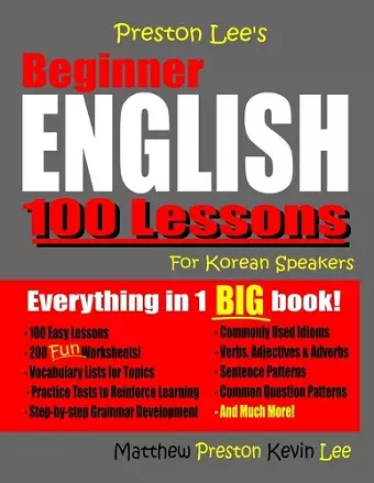 Preston Lee's Beginner English 100 Lessons For Korean Speakers cover