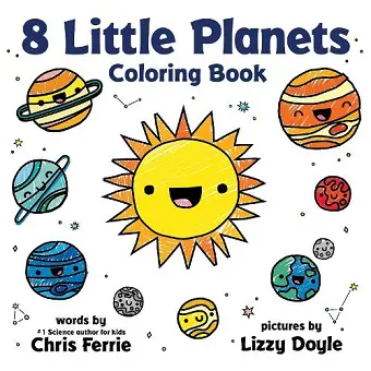 8 Little Planets Coloring Book cover