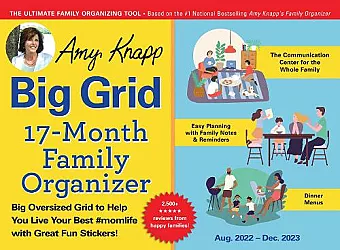 2023 Amy Knapp's Big Grid Family Organizer Wall Calendar cover