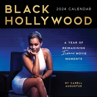 2024 Black Hollywood Wall Calendar cover