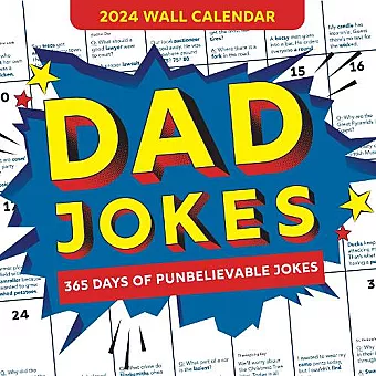 2024 Dad Jokes Wall Calendar cover