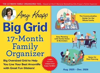 2026 Amy Knapp's Big Grid Family Organizer Wall Calendar cover