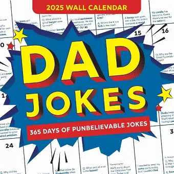 2025 Dad Jokes Wall Calendar cover