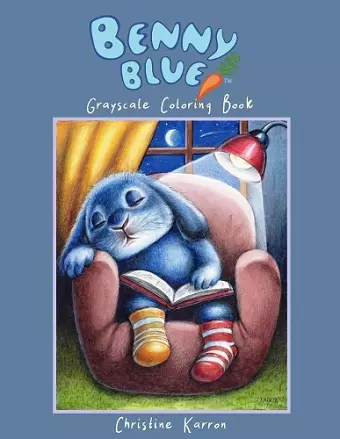 Benny Blue Grayscale Coloring Book cover