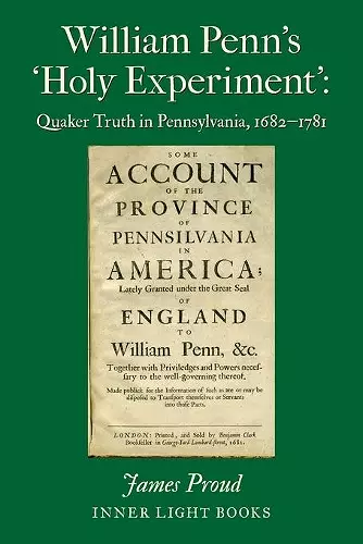 William Penn's 'Holy Experiment' cover