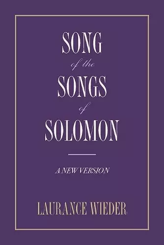 Song of the Songs of Solomon cover