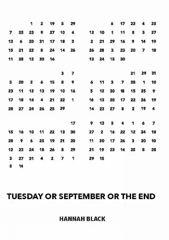 Tuesday or September or The End cover