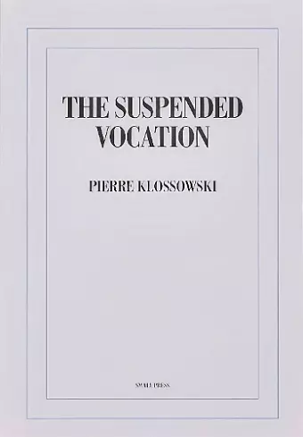 The Suspended Vocation cover