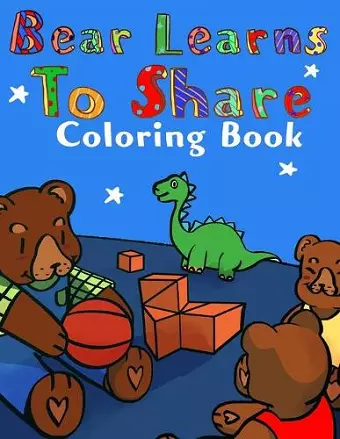 Bear Learns to Share Coloring Book cover