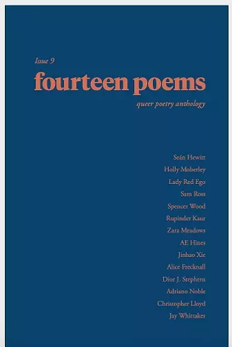 fourteen poems Issue 9: a queer poetry anthology cover