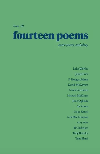 fourteen poems Issue 10 cover