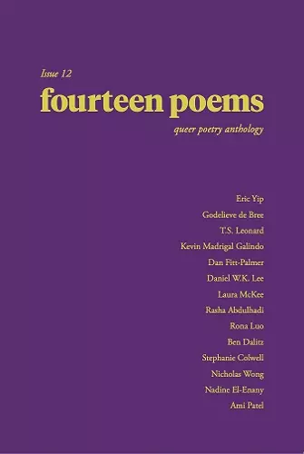 fourteen poems Issue 12: a queer poetry anthology cover