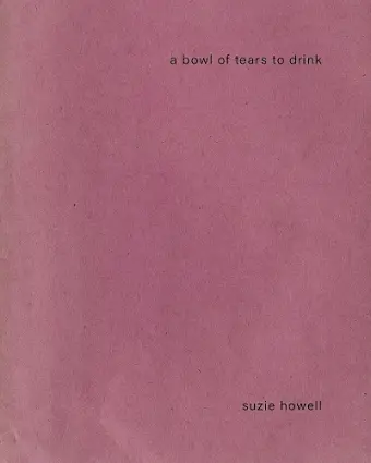 A Bowl of Tears to Drink cover