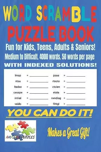 Word Scramble Puzzle Book cover