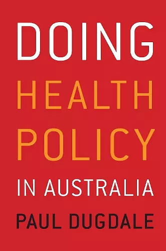 Doing Health Policy in Australia cover