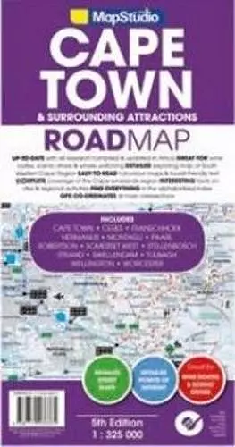 Road map Cape Town & surroundind attractions cover