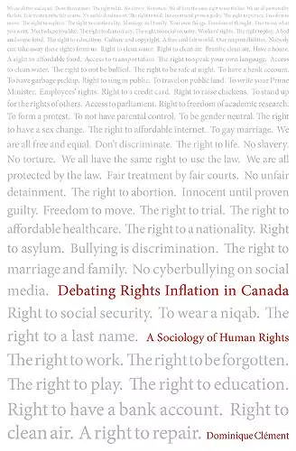 Debating Rights Inflation in Canada cover