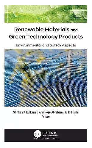 Renewable Materials and Green Technology Products cover