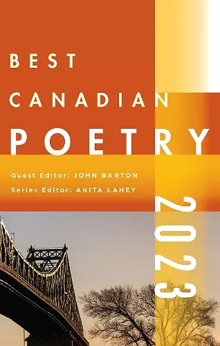 Best Canadian Poetry 2022 cover