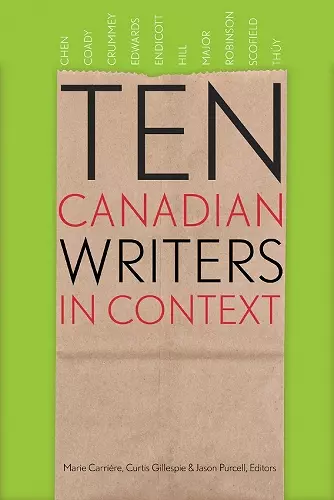 Ten Canadian Writers in Context cover