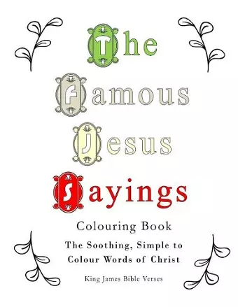 The Famous Jesus Sayings Colouring Book cover