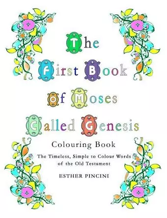 The First Book of Moses Called Genesis Colouring Book cover